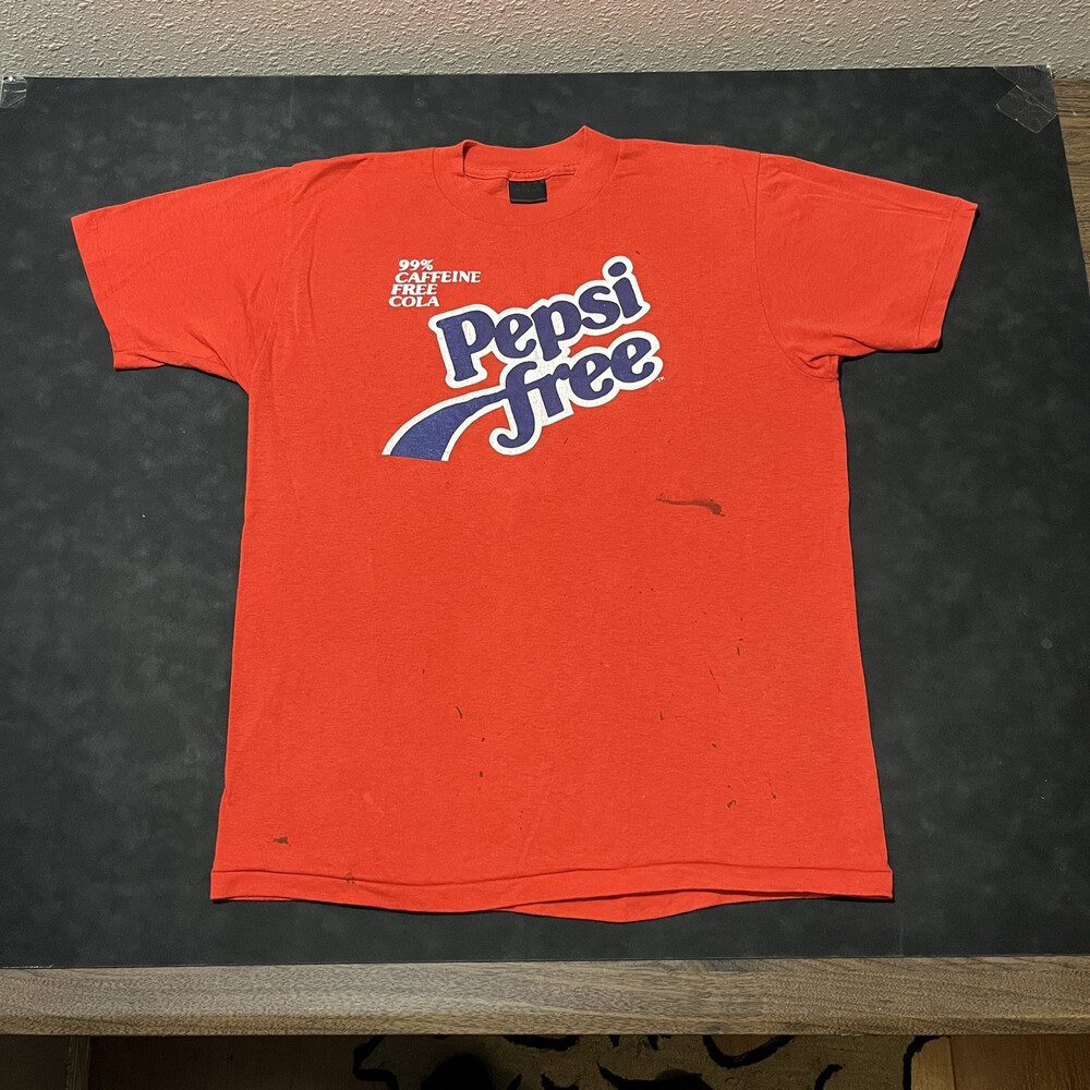 Pepsi Shirt Vintage 1970s Moore Wear Broward County Fair 1980s Painted Distress
